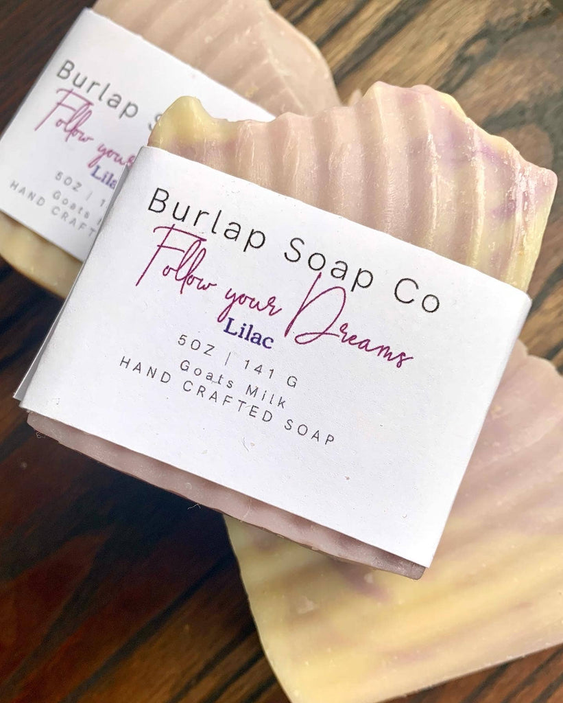 Burlap Soap Co - Lilac Goats Milk Handcrafted Artisan Soap