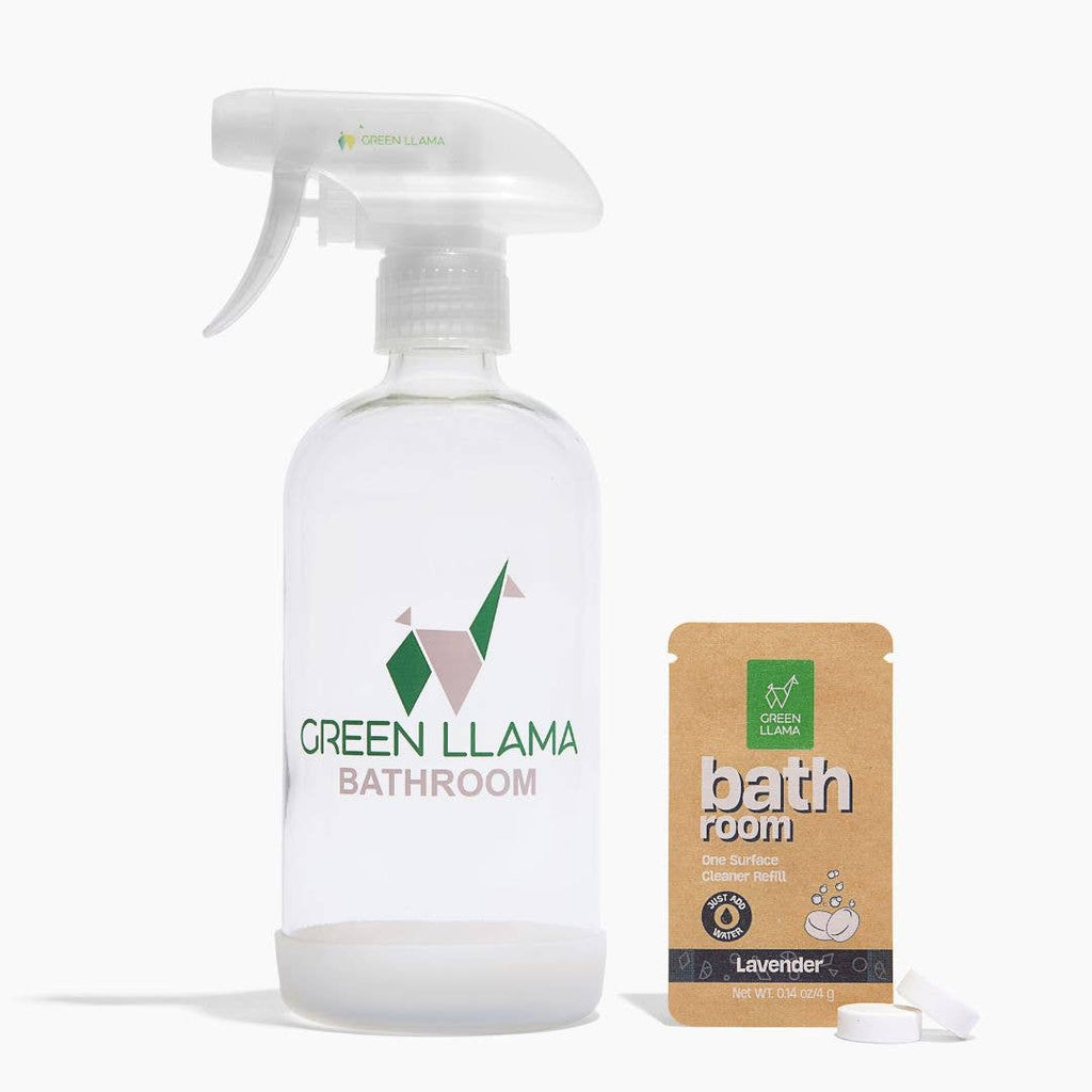 Green Llama - Refillable Bathroom Cleaning Kit