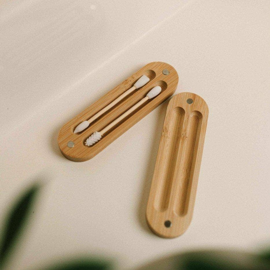 Bamboo Switch - Reusable Bamboo Ear Buds in Case