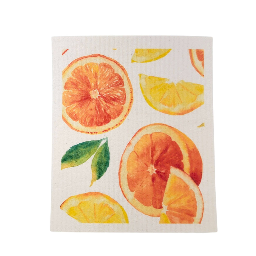 Driftless Studios - Patterned Orange Swedish Dishcloths